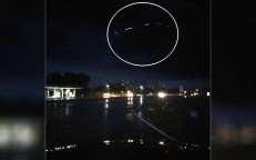 On a North Carolina roadway, a stunning square-shaped UFO was seen on camera