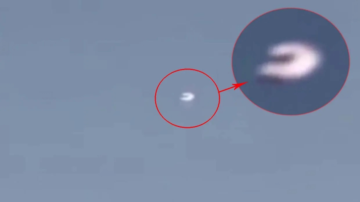 A boomerang-shaped UFO has been spotted in France traveling quickly