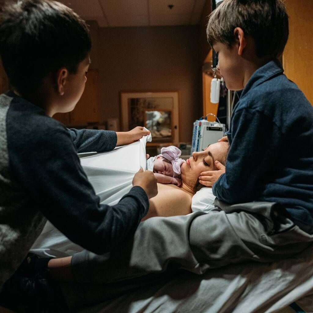 Magical Images Of A Boy Assisting His Mother During Childbirth