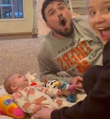 I Love You: 2-Month-Old Baby Surprises Her Parents By Saying Her First Words