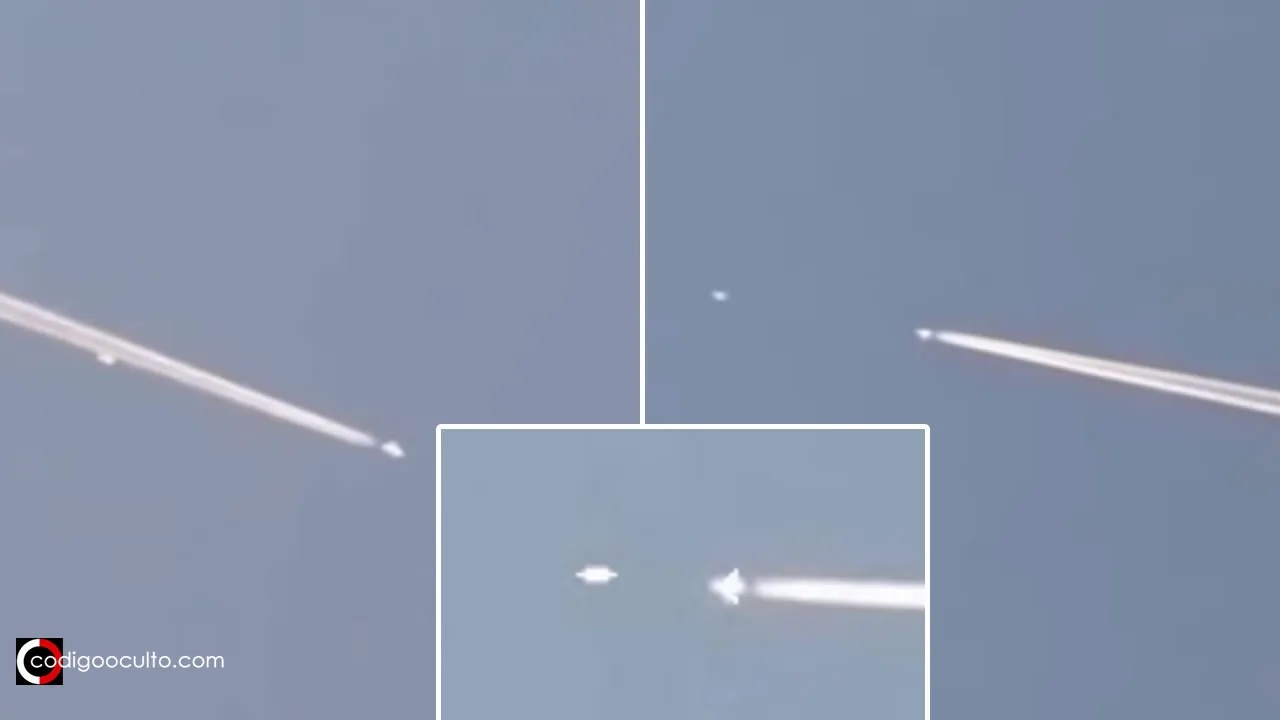 A jet is pursued and overtaken by a UFO in broad daylight (video was sent to MUFON)